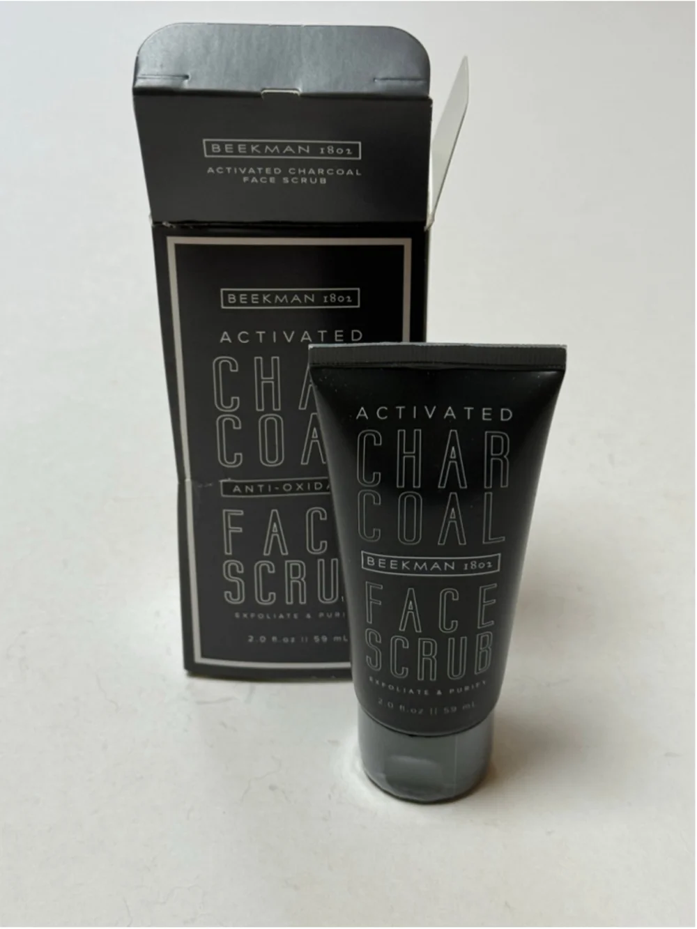 Beekman 1802 Activated Charcoal Face Scrub 2.0 oz NEW